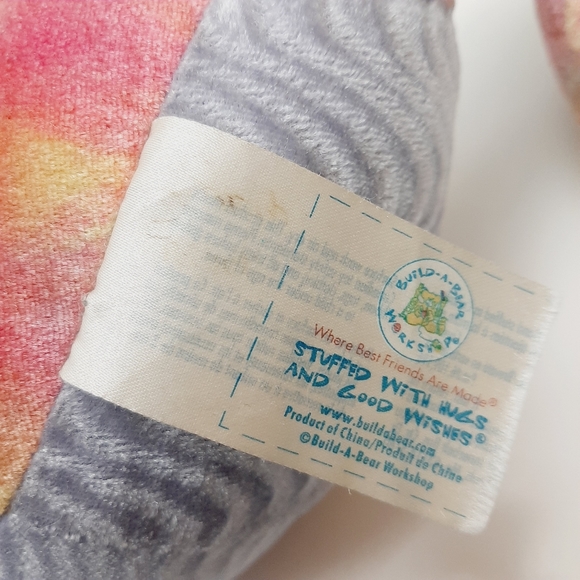 🍒 BAB Build-A-Bear Seahorse Tie-Dye Rainbow Plush Soft Kids Toy - Picture 11 of 11